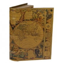 Шкатулка-фолиант "Карта мира XVII века" 